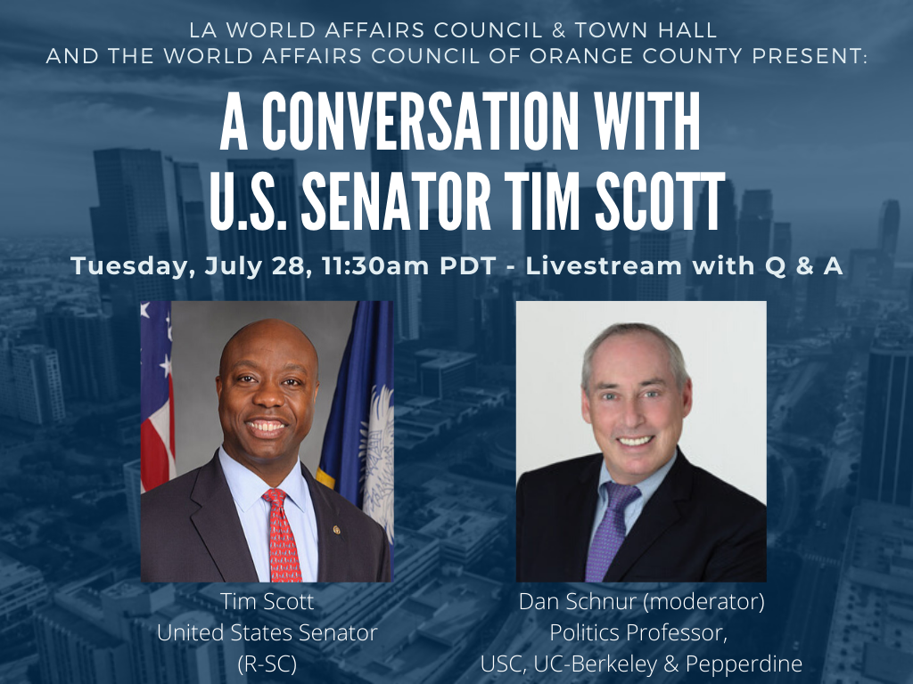 July 28th: A Conversation with U.S. Senator Tim Scott