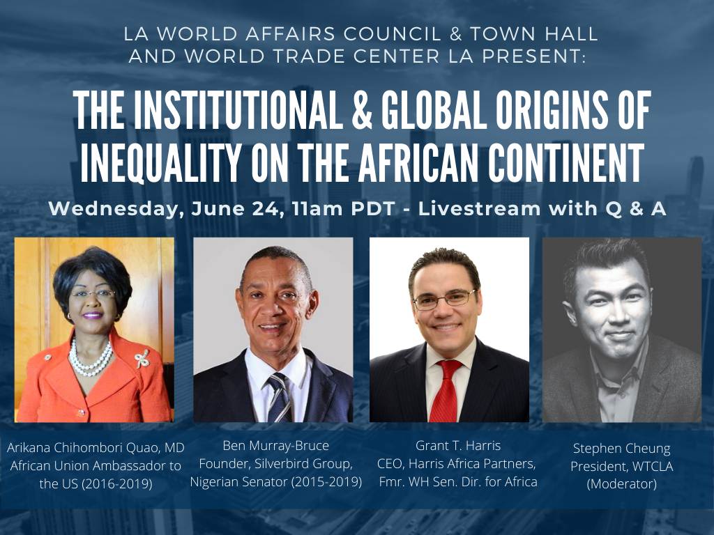 June 24th, 2020: The Institutional & Global Origins of Inequality on the African Continent