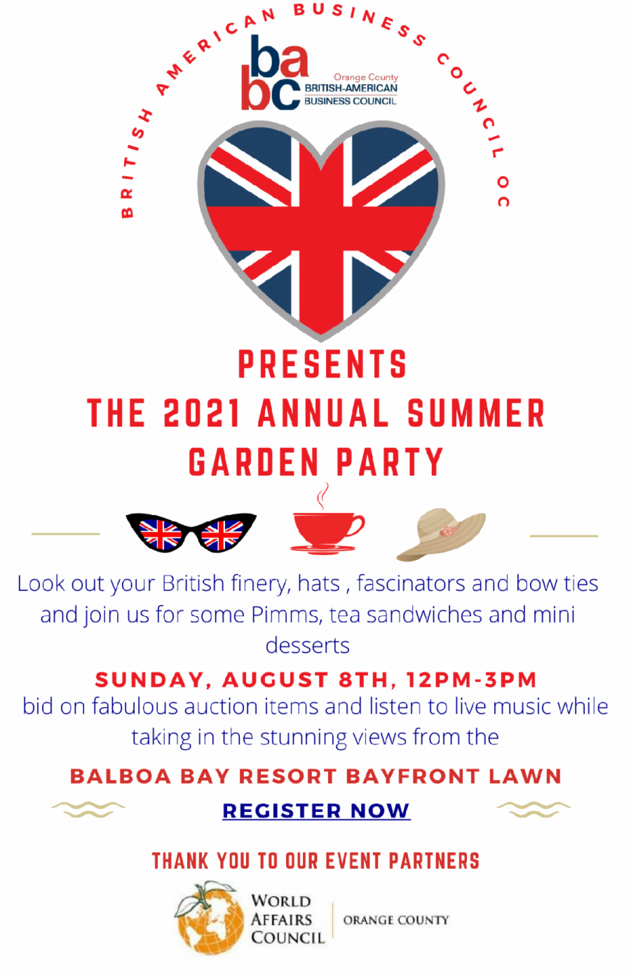 British American Business Council 2021 Annual Garden Party - Partnered Event
