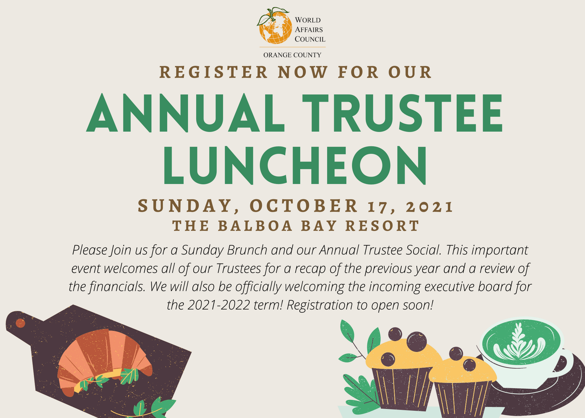 October 17, 2021: Annual Trustee Luncheon 