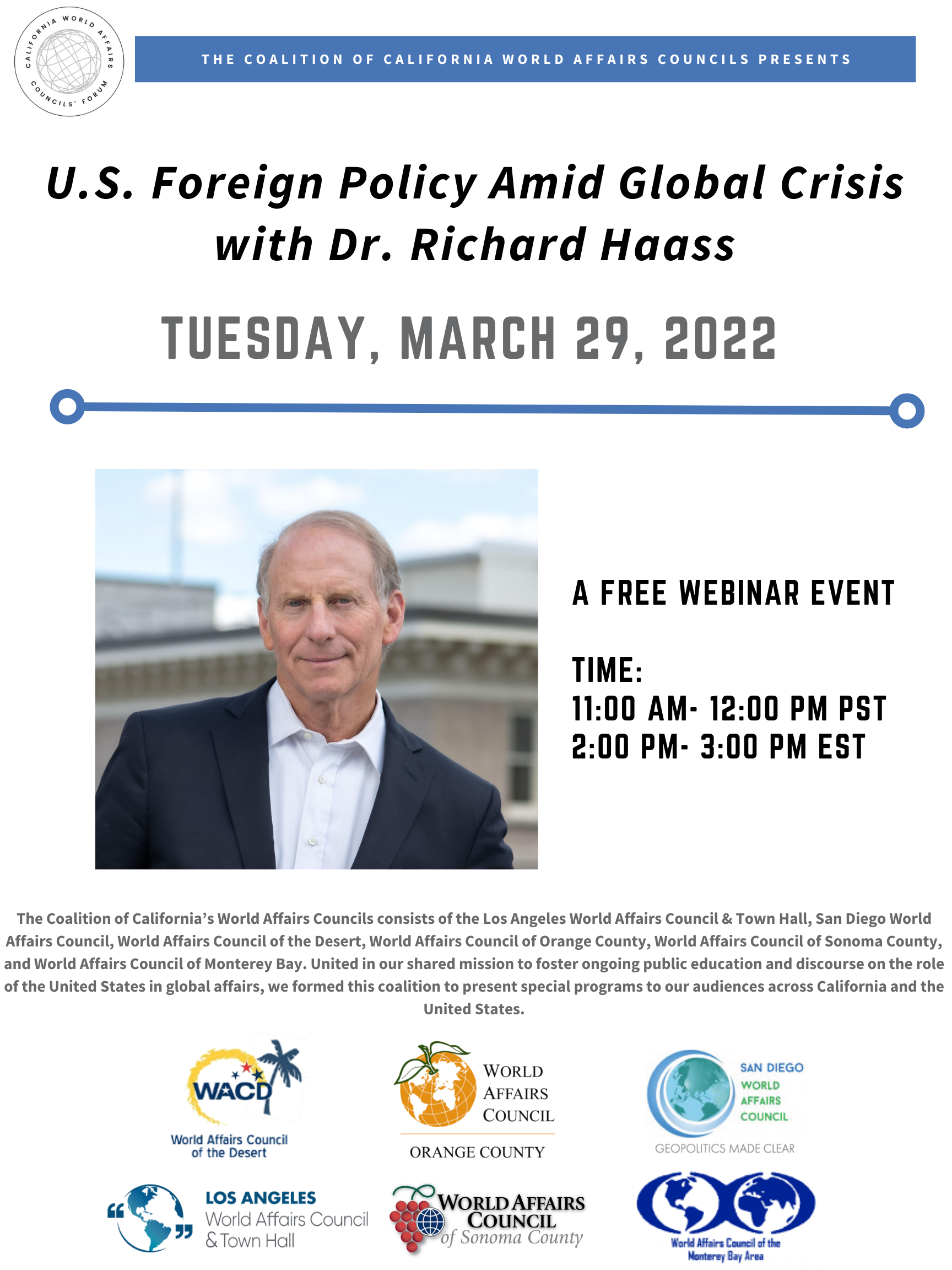 U.S. Foreign Policy Amid Global Crisis with Dr. Richard Haass