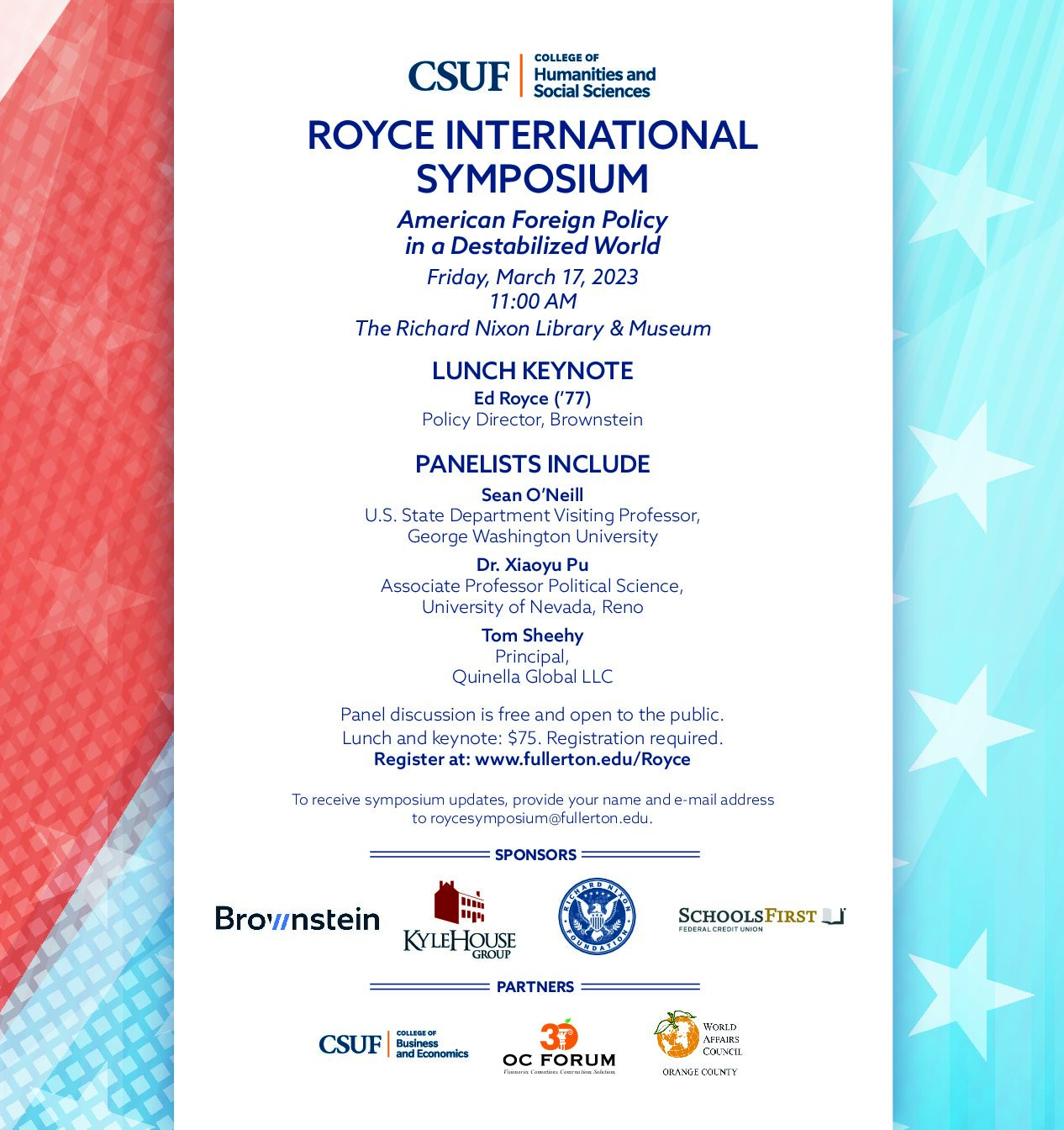 Royce International Symposium