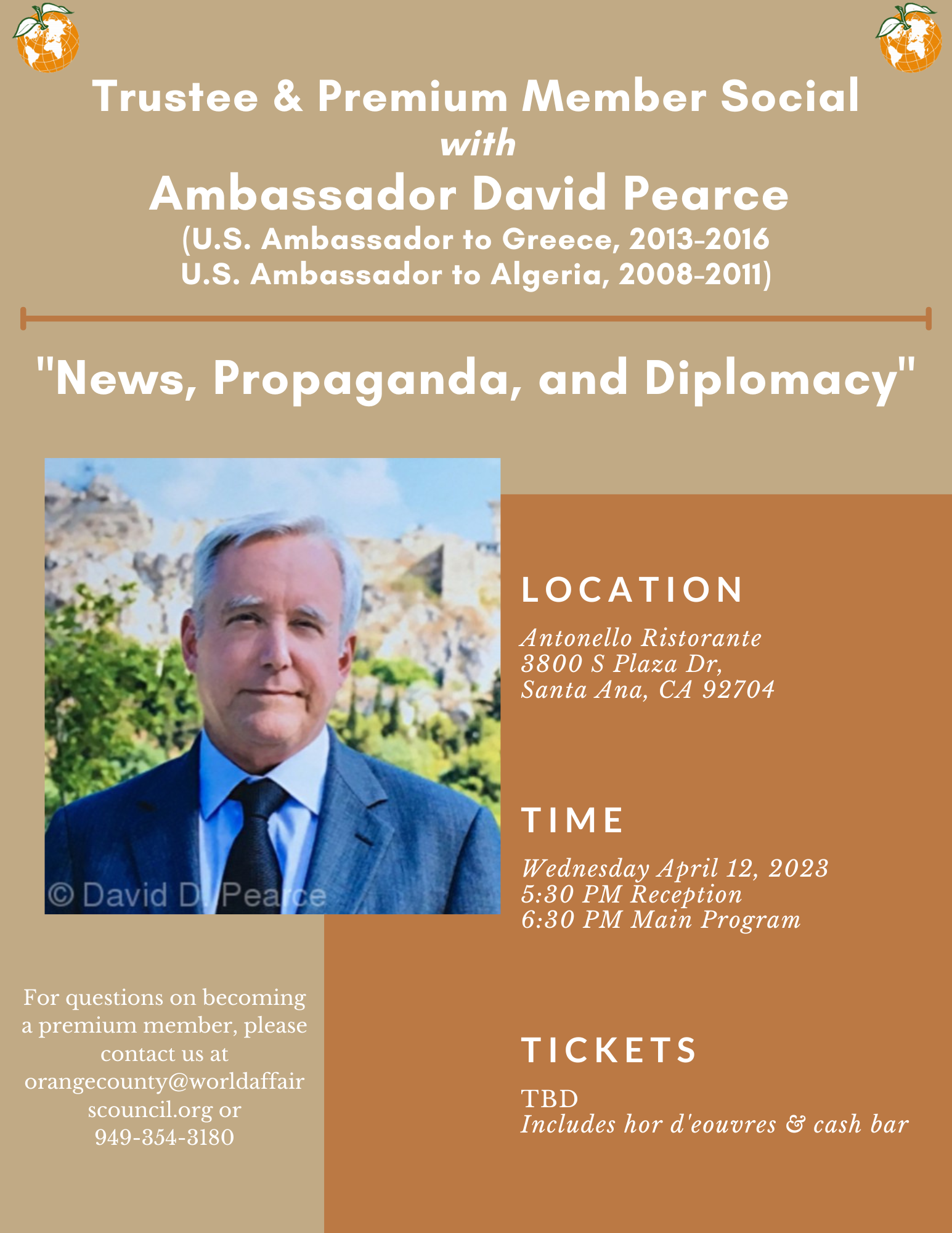"News, Propaganda, and Diplomacy" with Amb. David Pearce