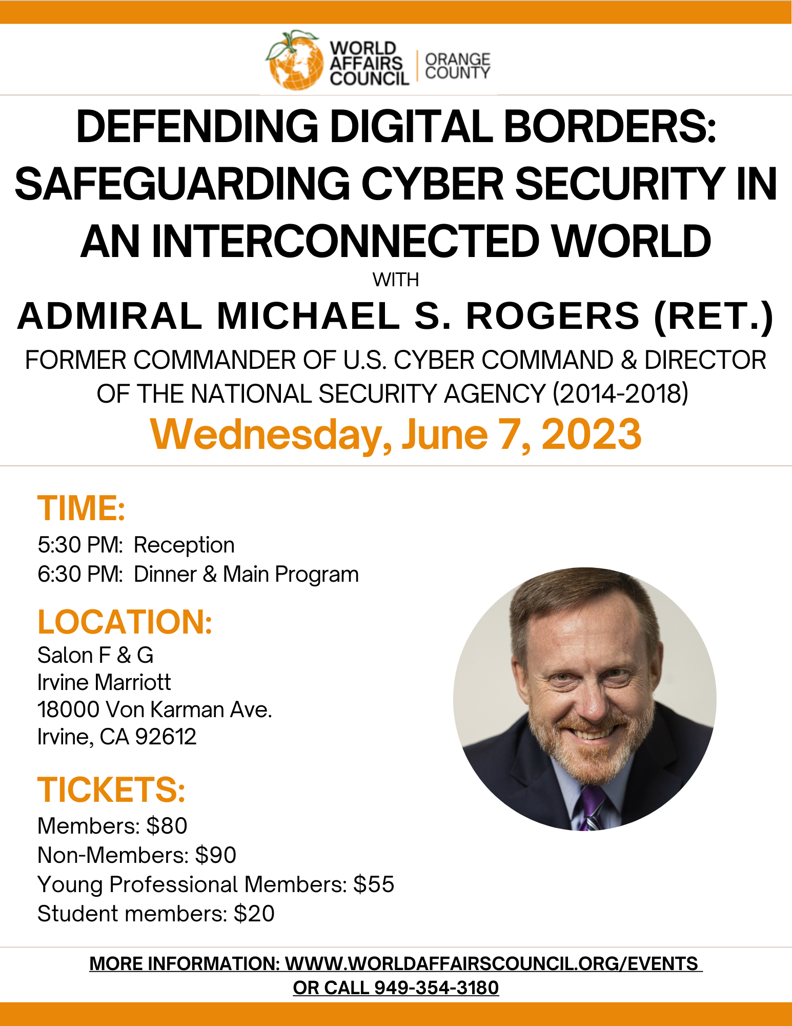 "Defending Digital Borders" with Admiral Michael S. Rogers (ret.), Commander of U.S. Cyber Command & Director of the NSA