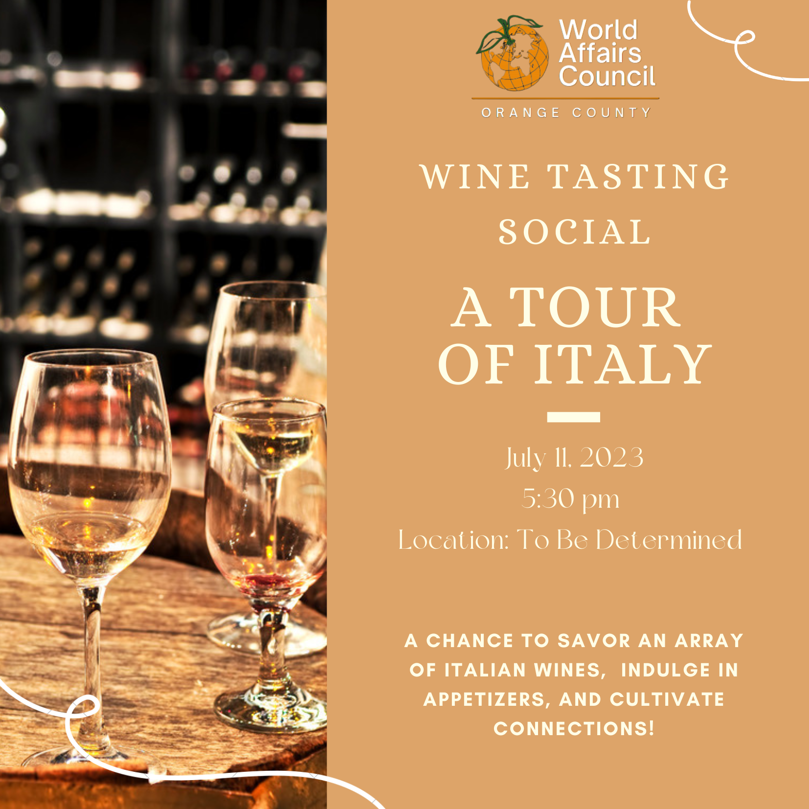 Wine Tasting Social: A Tour of Italy