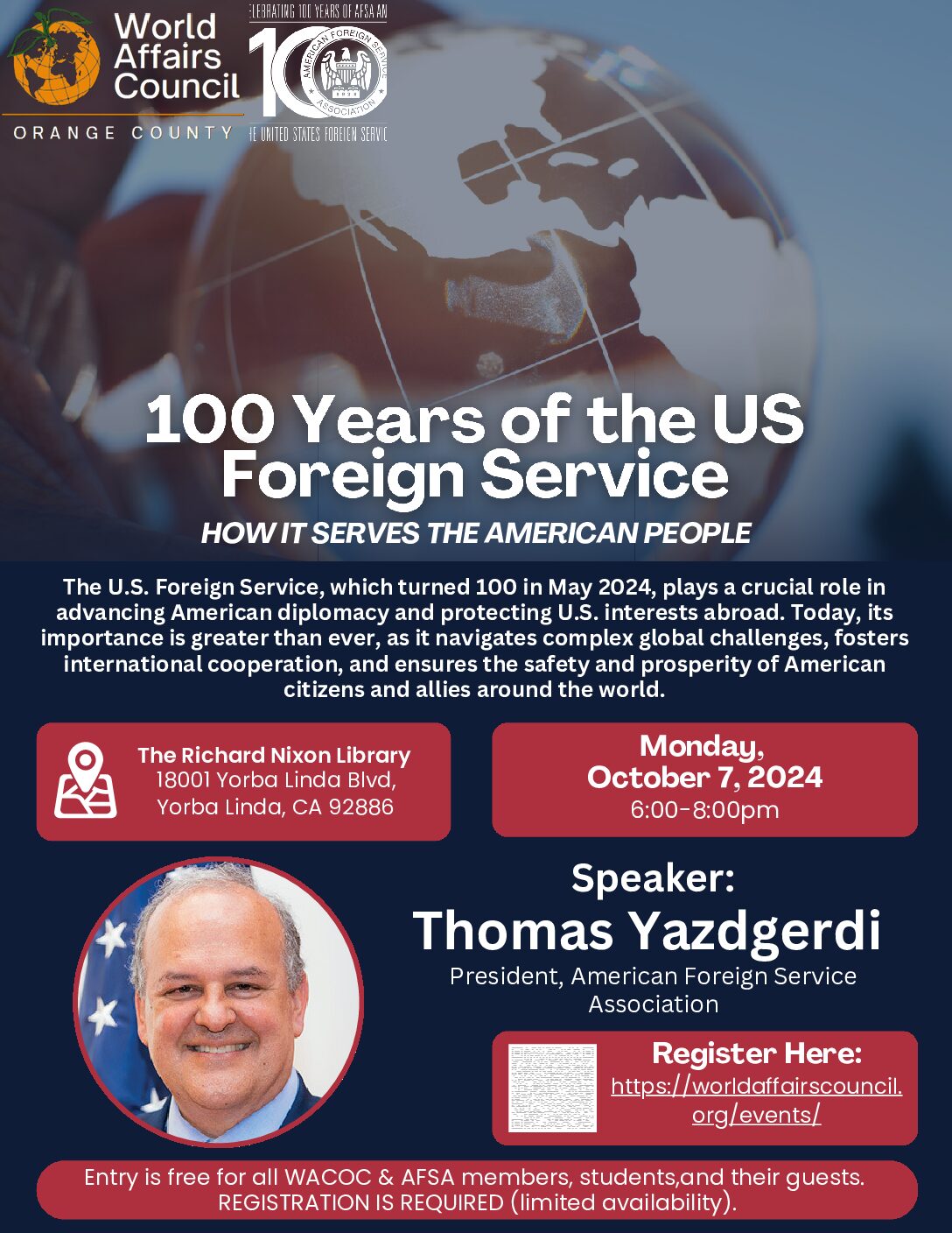 100 Years of the Foreign Service: How It Serves the American People