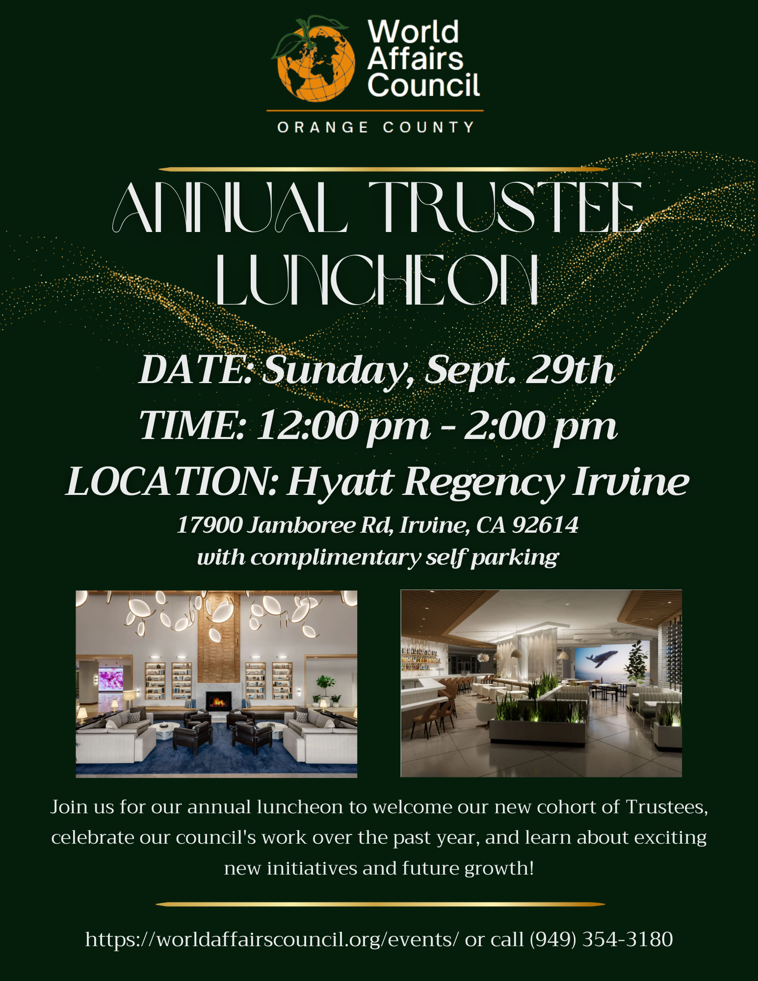 9/29: Trustee Luncheon - INVITE ONLY