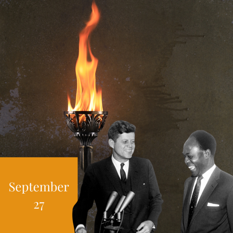 JFK with Ghana's First President