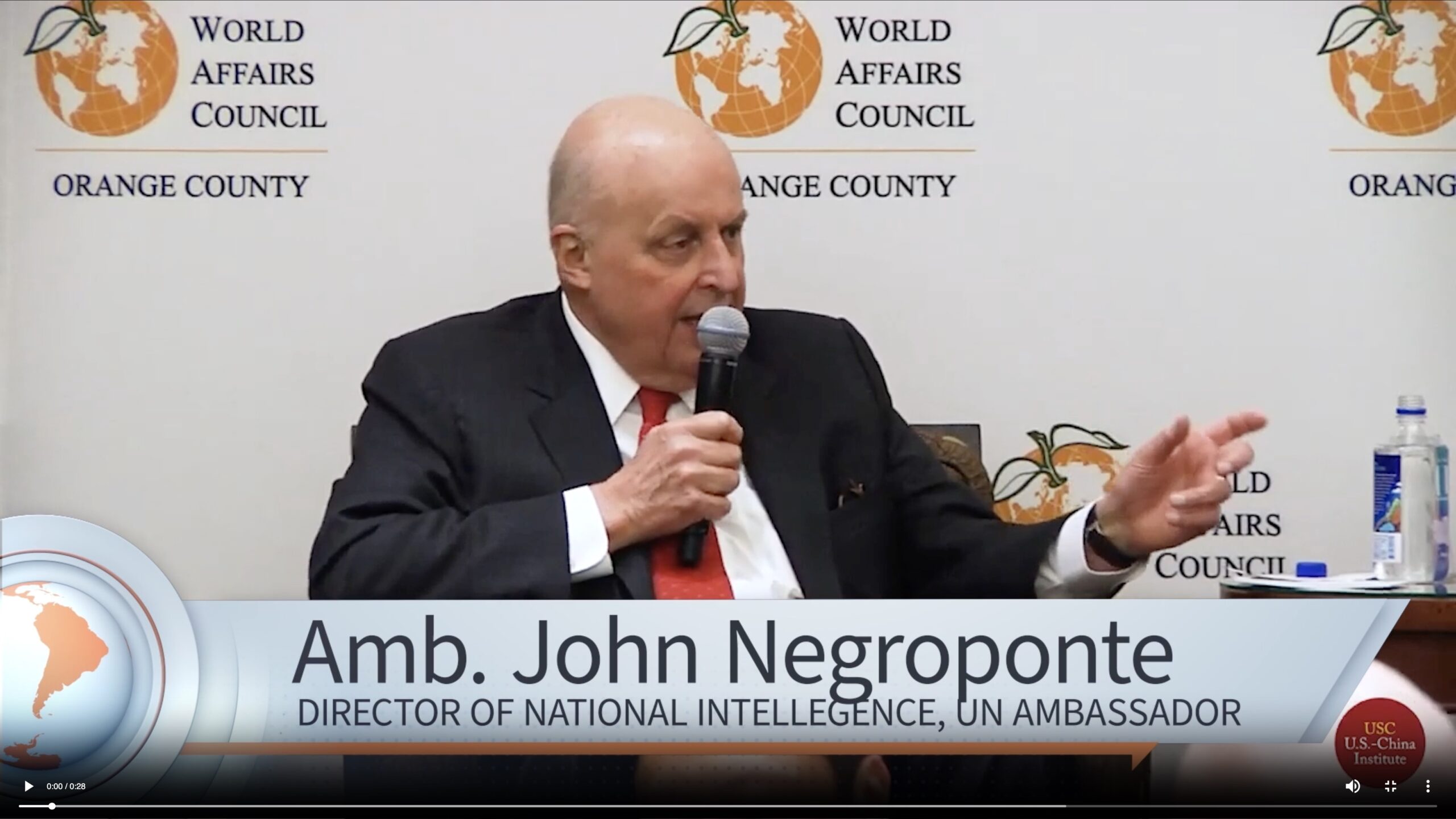 Video: Conversation With Ambassador John Negroponte