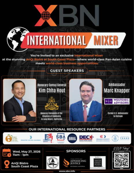 Partner Event: XBN International Mixer - South Coast Plaza